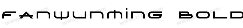 FanWunMing Bold字体转换